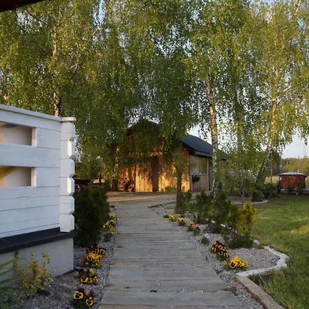 Drewniany Zakatek Z Sauna I Jacuzzi Prázdninový dům Jadow