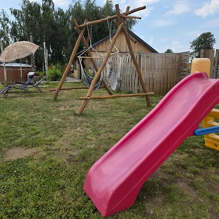 Drewniany Zakatek Z Sauna I Jacuzzi Prázdninový dům Jadow